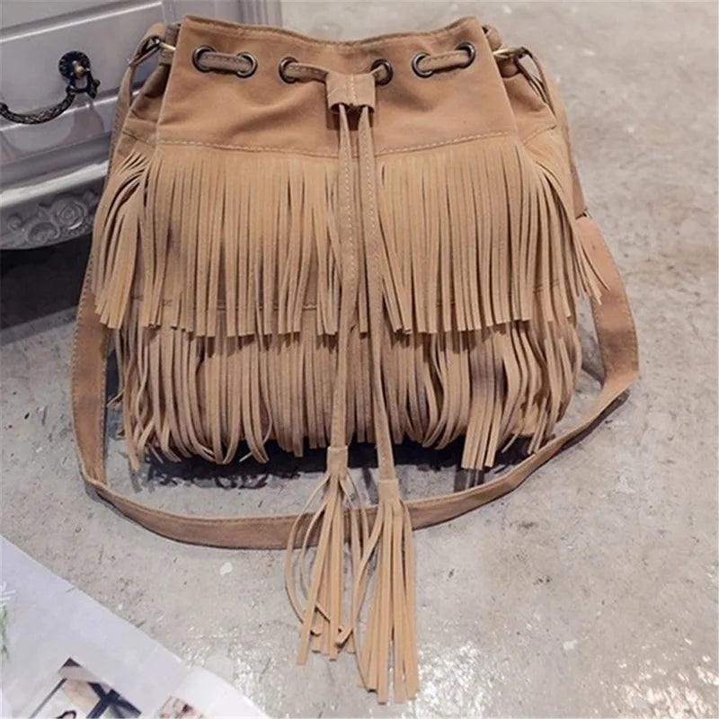 Bags Luxury Fashion Ladies Handbag Tassel Shoulder Vintage Crossbody Female Handbag