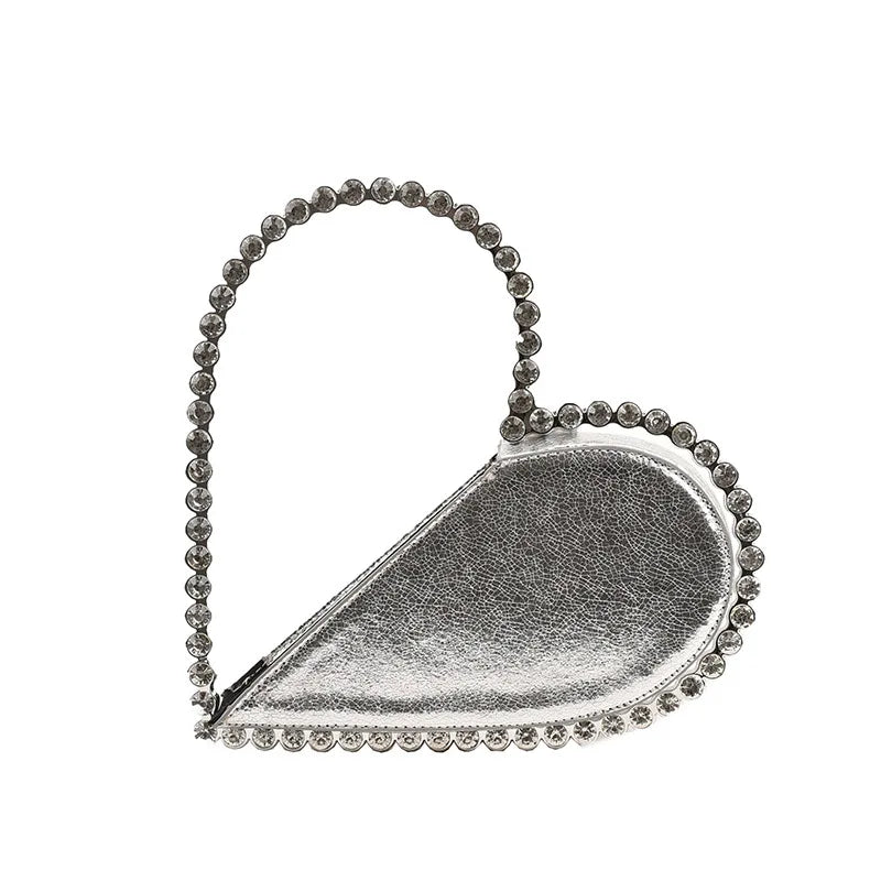 Diamond Evening Clutch Bags Women Designer Chic Rhinestone Acrylic Handle Purse For Wedding Party Luxury