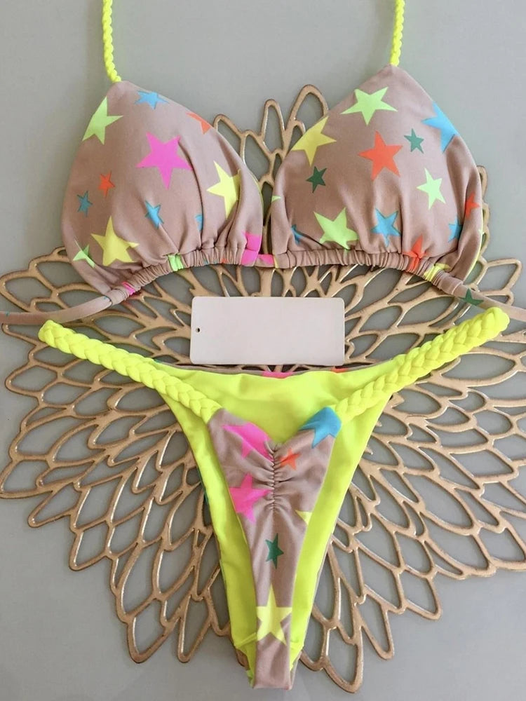 Bikini High Waist Swimsuit Sexy Thong Bikini Set Zebra Print Women Brazilian Swimwear New Bikini Swim Bathing Suits Women
