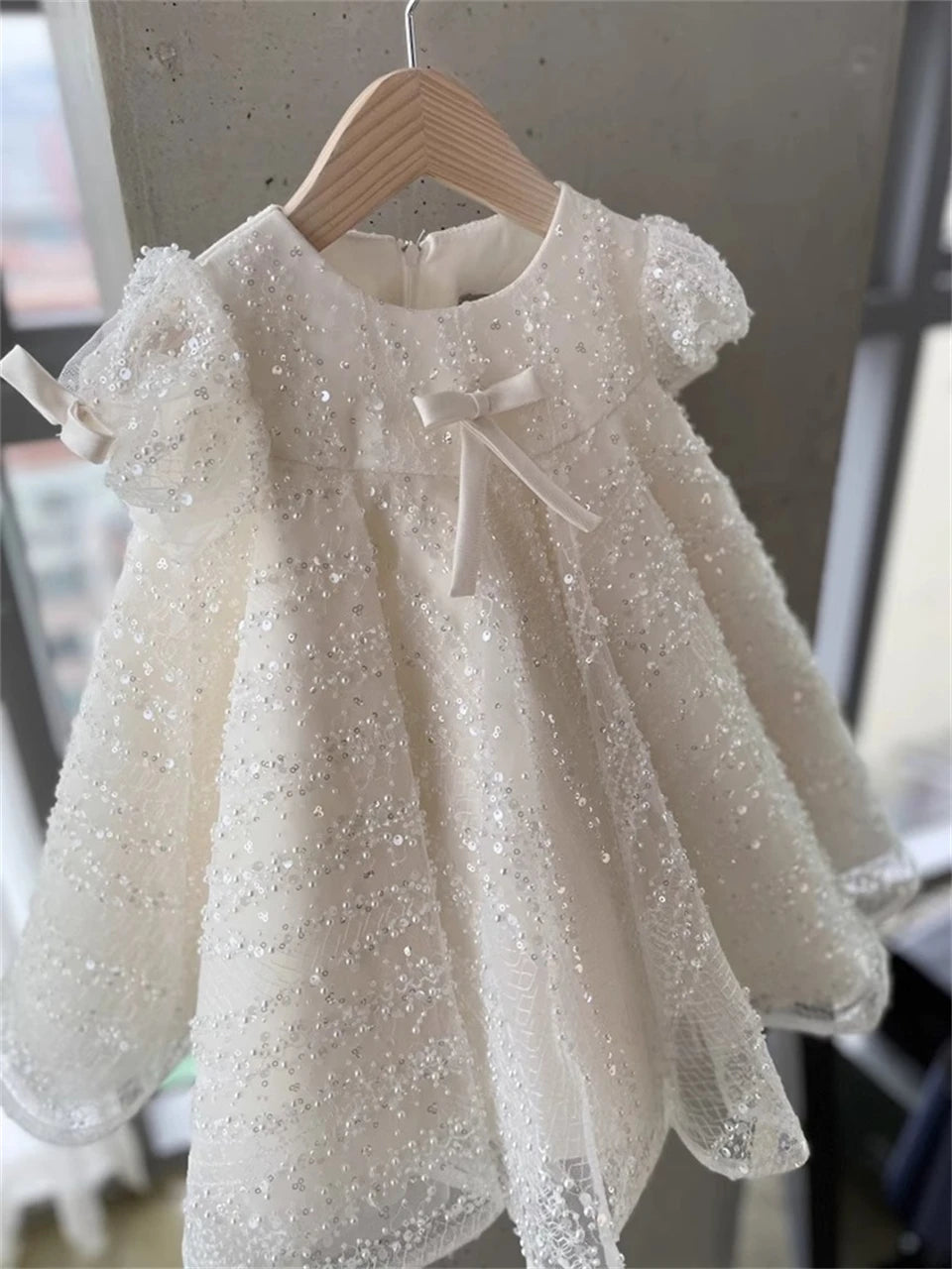 Girls Lace Sequin Dress 1-10Y