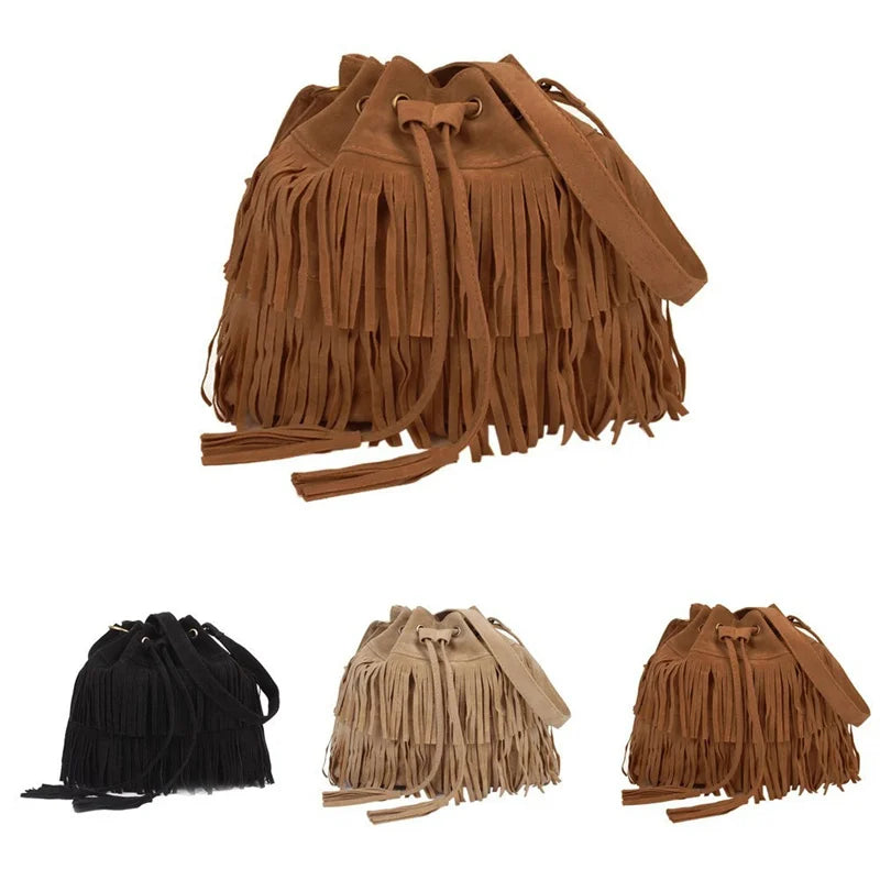 Bags Luxury Fashion Ladies Handbag Tassel Shoulder Vintage Crossbody Female Handbag
