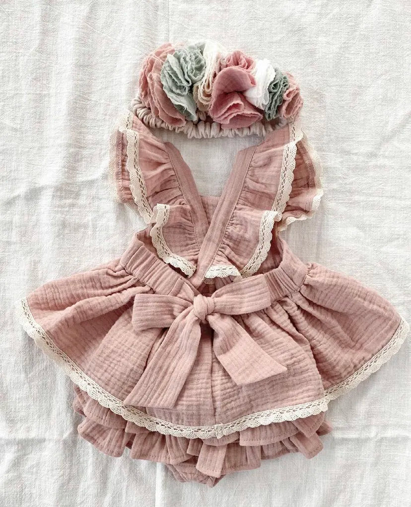 Ruffles Dress+Lace Shorts Princess Dresses