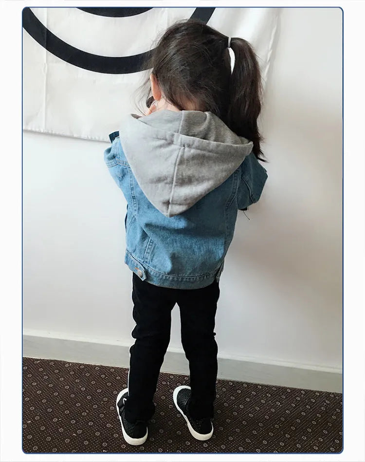 Spring Children's Denim Jackets Girl Jean Embroidery Jackets Girls Kids clothing baby Lace coat Casual outerwear Windbreaker