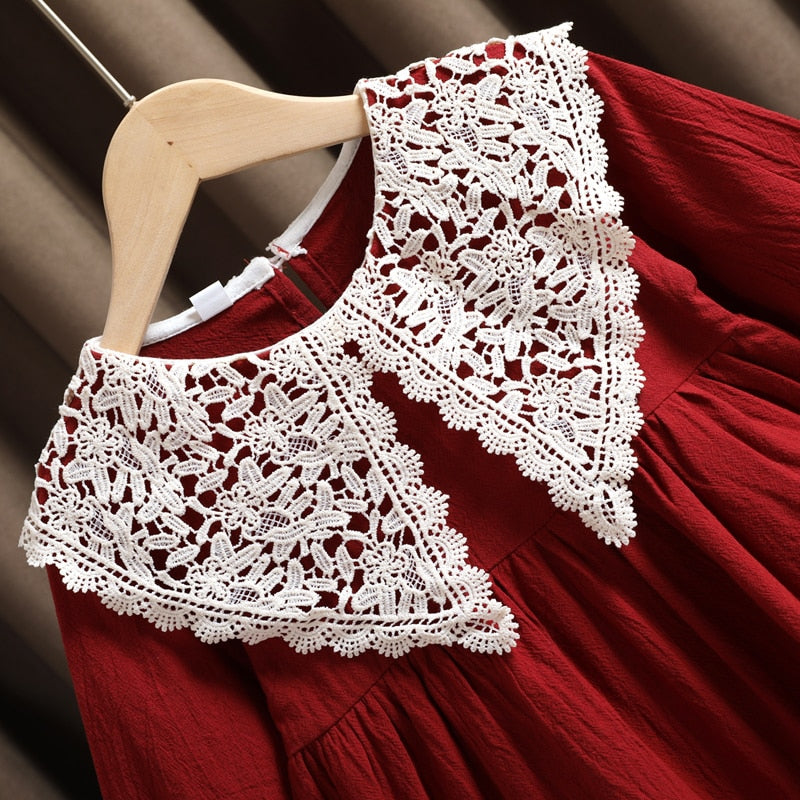 baby girl clothes lace long sleeve dress