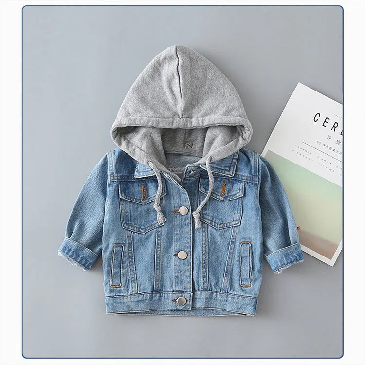 Spring Children's Denim Jackets Girl Jean Embroidery Jackets Girls Kids clothing baby Lace coat Casual outerwear Windbreaker