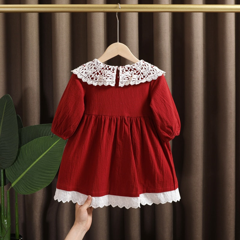 baby girl clothes lace long sleeve dress