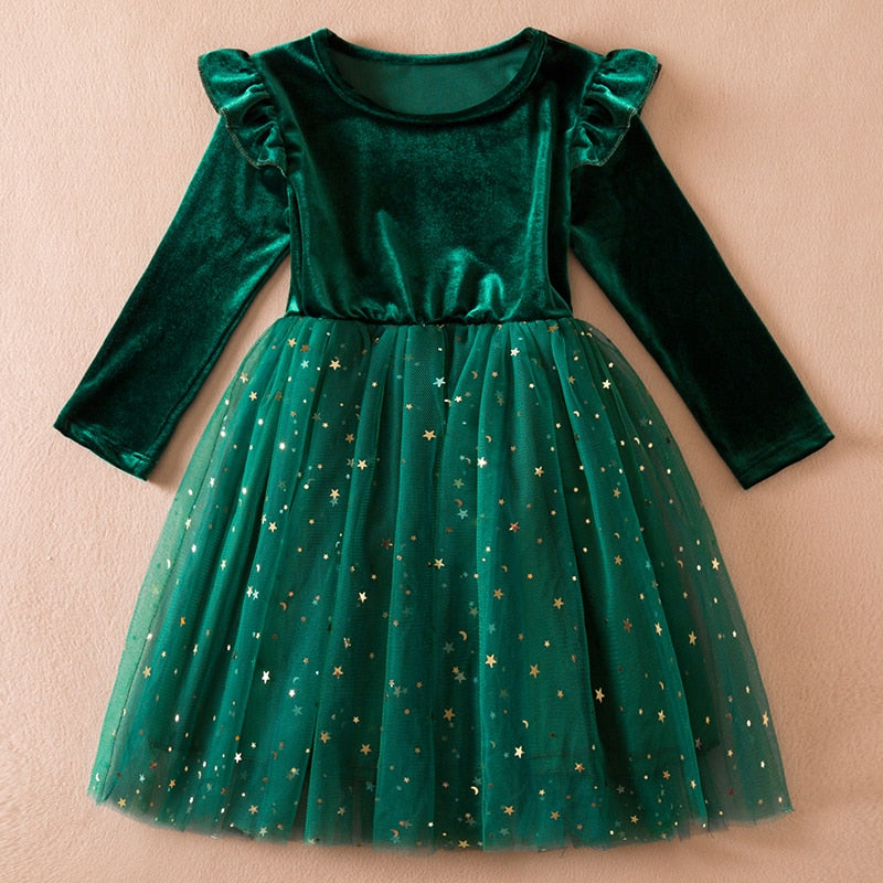 New Girls Christmas Dress for Girls 3-8Y