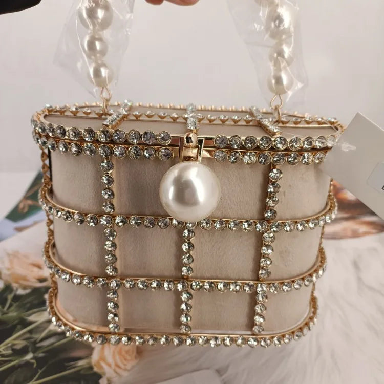 Diamonds Basket Evening Clutch Bags Women Luxury Purse