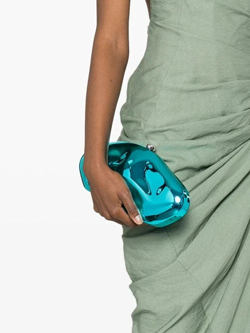Acrylic shell shape clutch bag women evening party 2024 new