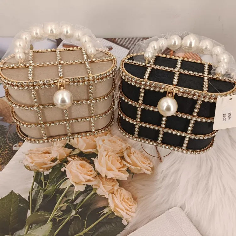 Diamonds Basket Evening Clutch Bags Women Luxury Purse