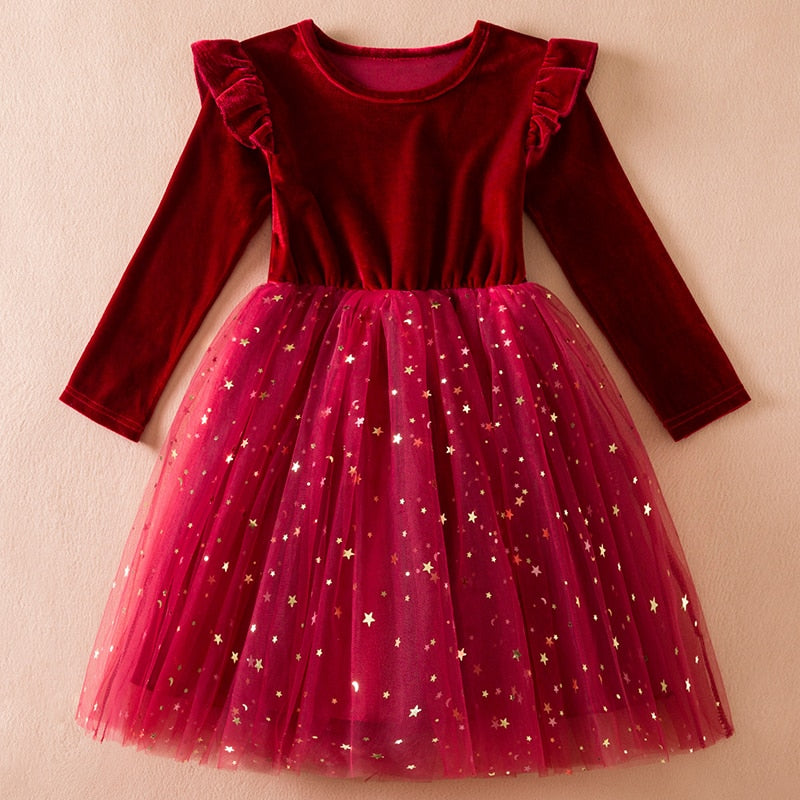 New Girls Christmas Dress for Girls 3-8Y