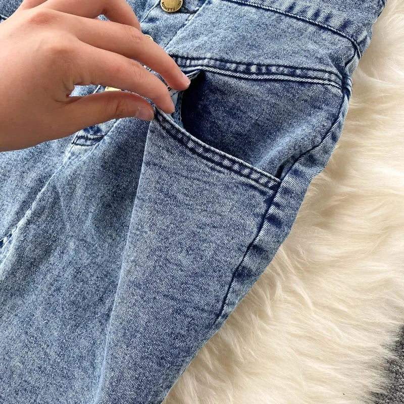 Denim Skirt Set Women