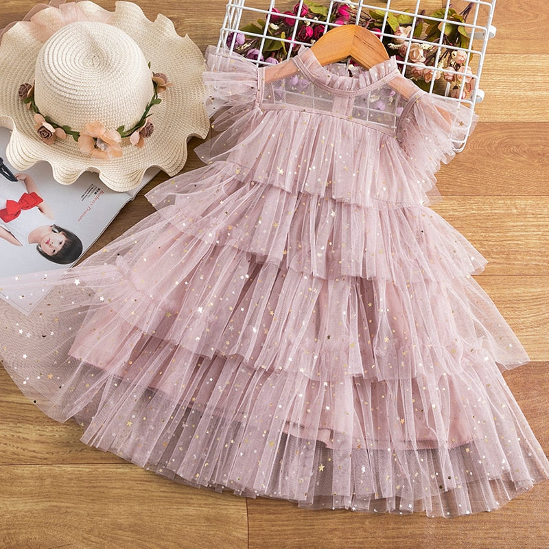 Princess Dress Christmas For 3-8Y Girls