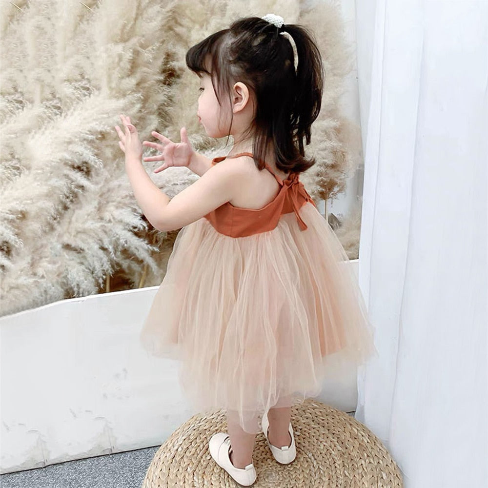 Princess Baby Girl Dress Summer Backless 0-3Y