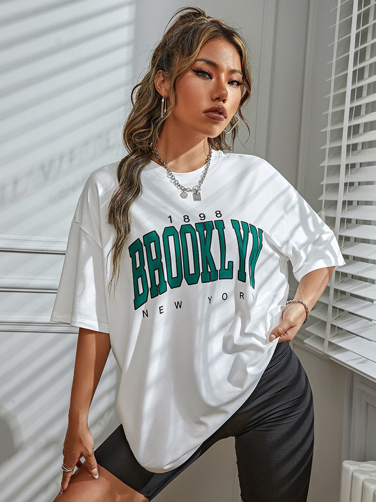 Fashion Casual Women's T-shirt oversize.